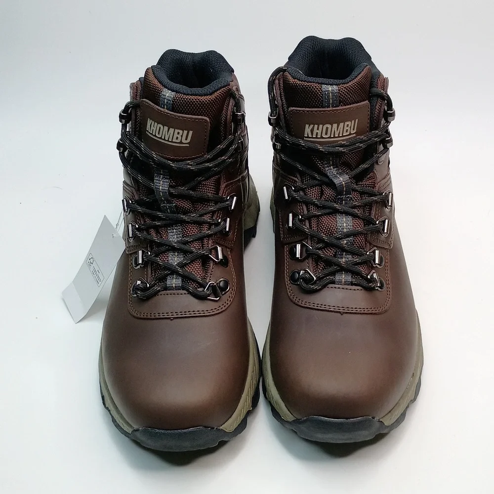 Khombu Kenny Hiker Men Size 10 Brown Waterproof Leather Boots